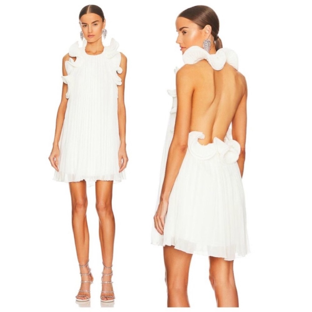NWT AMUR Mimi Dress in Off-White Size US 8